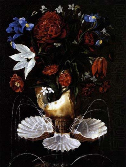 Juan de Espinosa Still-Life with Shell Fountain and Flowers china oil painting image